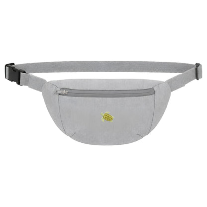 Heytoki Bauchtasche in Heather Grey mit gesticktem Schildkrötenmotiv
