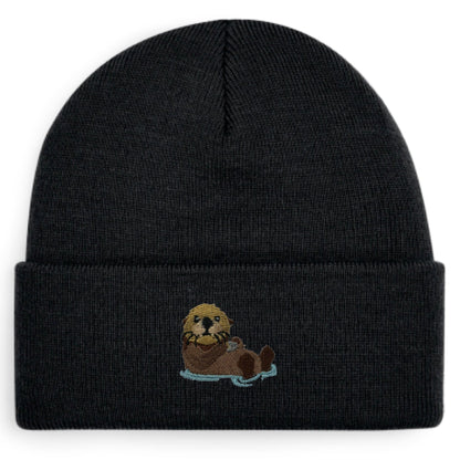Otter Beanie in Schwarz von Heytoki