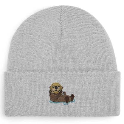 Otter Beanie in Hellgrau von Heytoki