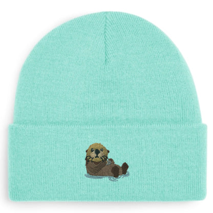 Otter Beanie in Mintgrün von Heytoki