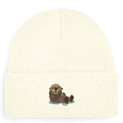 Otter Beanie in Cremeweiß von Heytoki