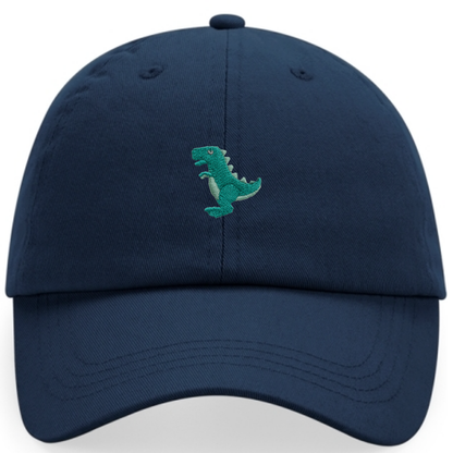 Heytoki Cap aus Bio-Baumwolle in Navy mit gesticktem Dinomotiv