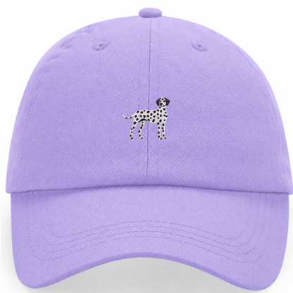 Heytoki Pastell-Cap in Lavender mit gesticktem Dalmatinermotiv