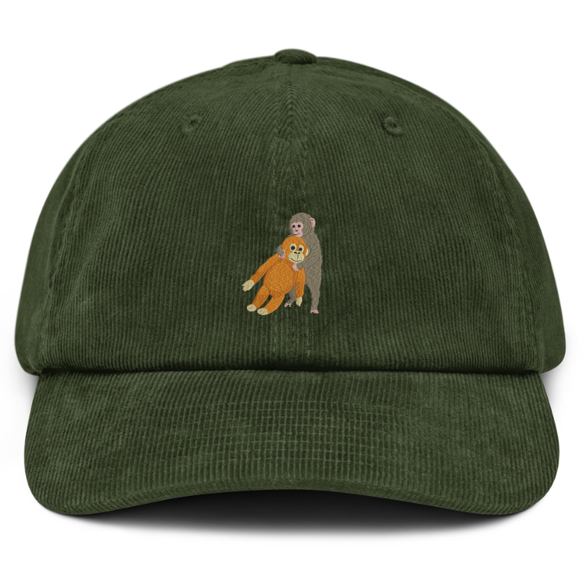 Affe Cord Cap Farbe Dark Olive