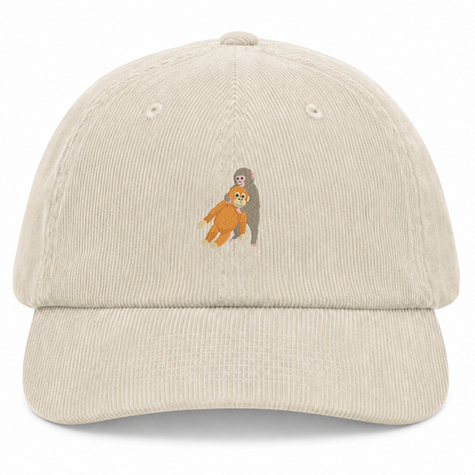 Affe Cord Cap Farbe Stone