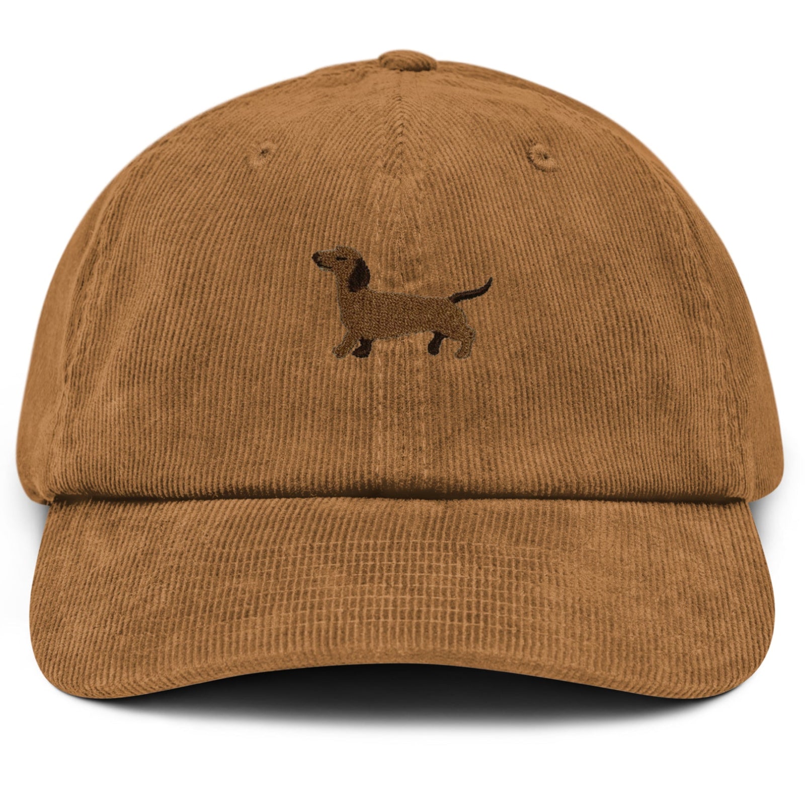 Dackel Cap Cord in Kamel von Heytoki