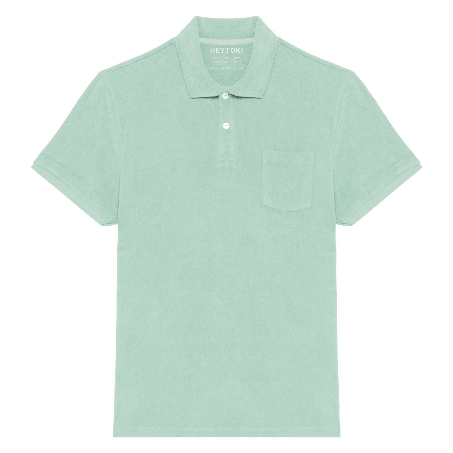 Heytoki Herren-Frottee-Poloshirt in Brook Green