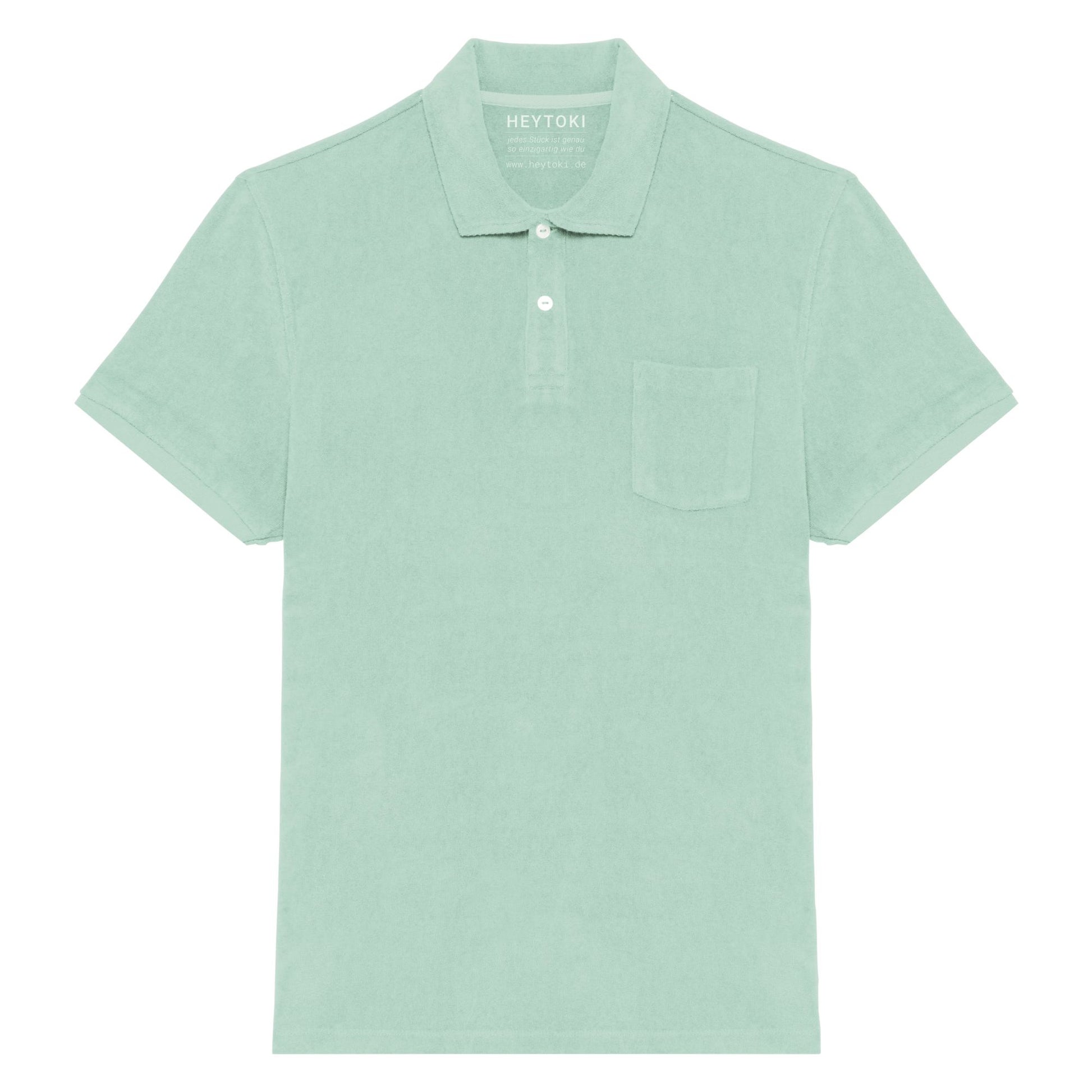 Heytoki Herren-Frottee-Poloshirt in Brook Green
