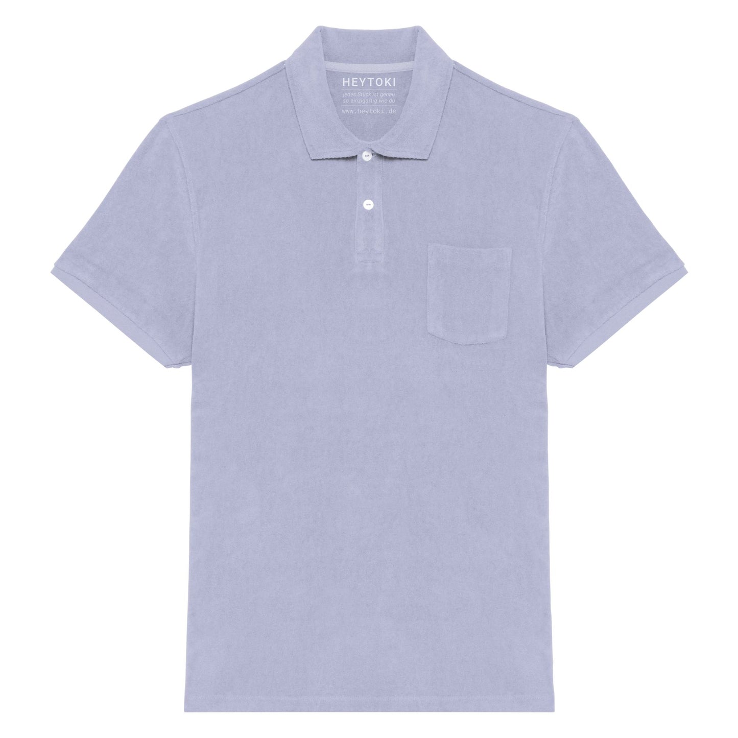 Heytoki Herren-Frottee-Poloshirt in Lavender
