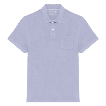 Heytoki Herren-Frottee-Poloshirt in Lavender