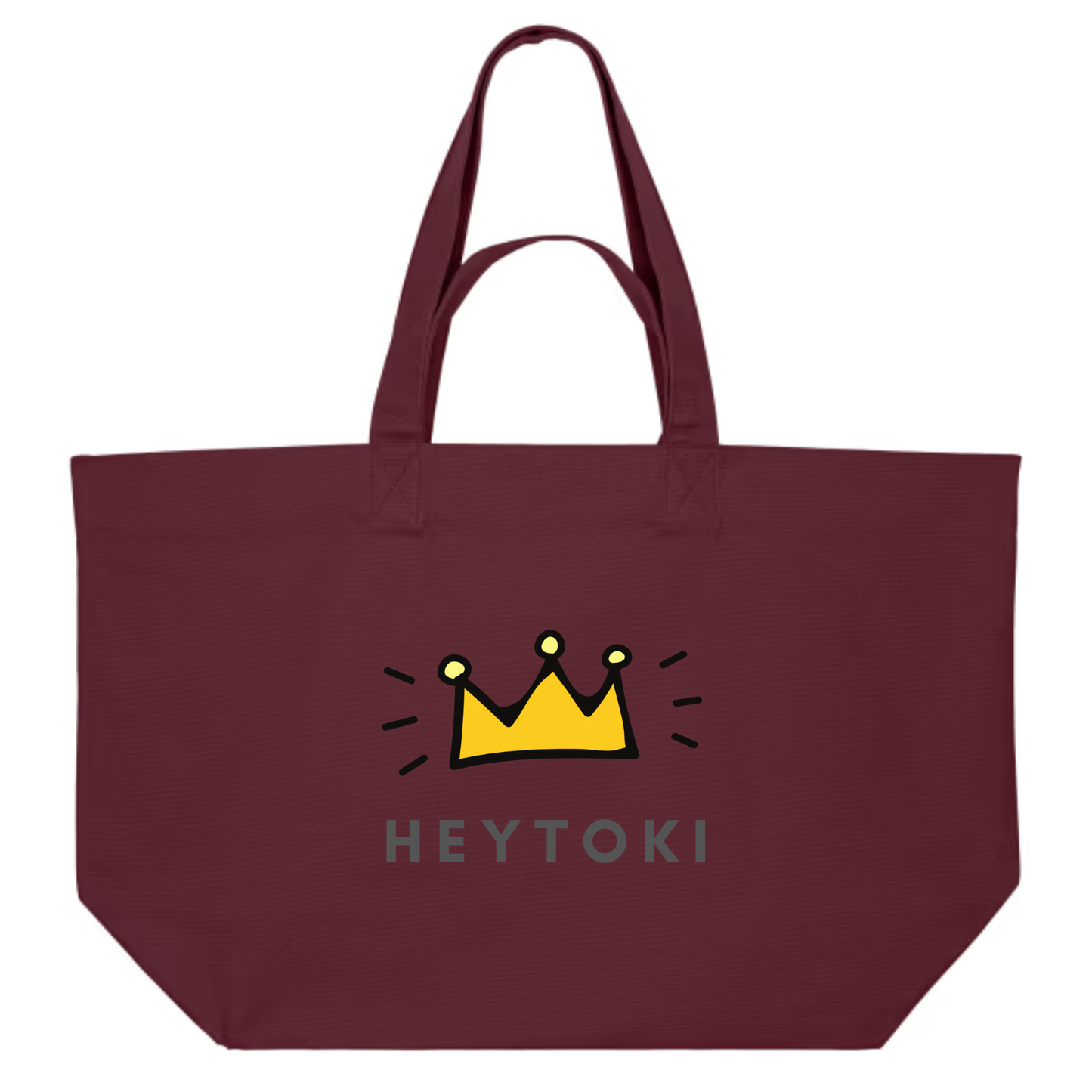 Heytoki Beachbag aus Bio-Baumwolle in deep plum