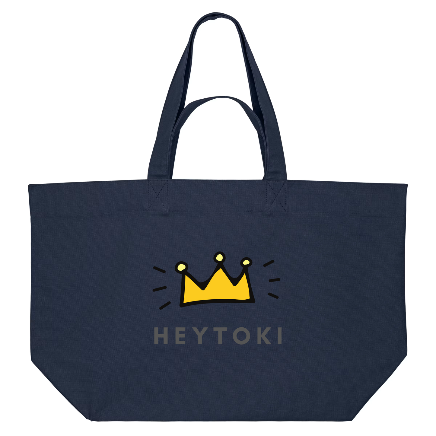 Heytoki Beachbag aus Bio-Baumwolle in french navy