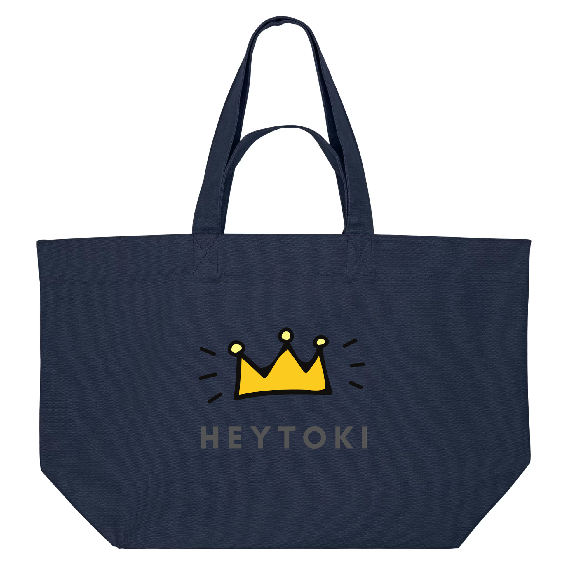 Heytoki Beachbag aus Bio-Baumwolle in french navy