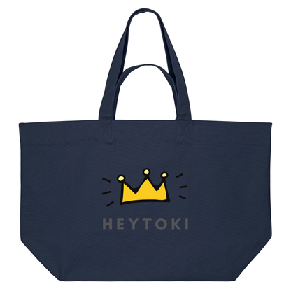 Heytoki Beachbag aus Bio-Baumwolle in french navy
