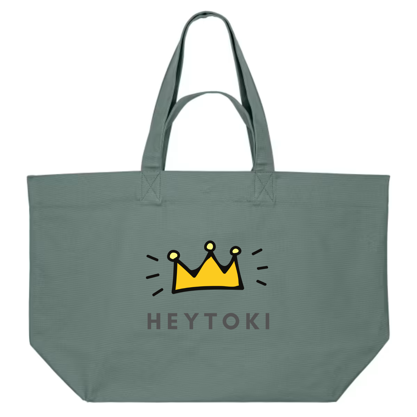 Heytoki Beachbag aus Bio-Baumwolle in green bay