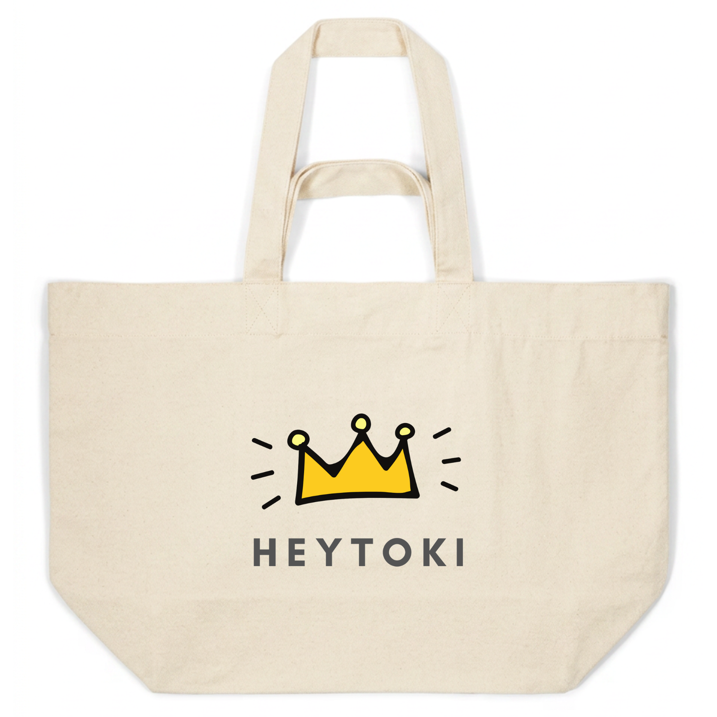 Heytoki Beachbag aus Bio-Baumwolle in Natural Raw