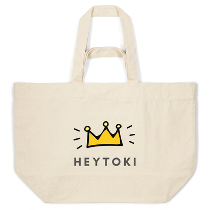 Heytoki Beachbag aus Bio-Baumwolle in Natural Raw