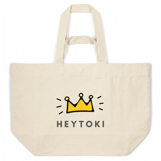 Heytoki Beachbag aus Bio-Baumwolle in Natural Raw