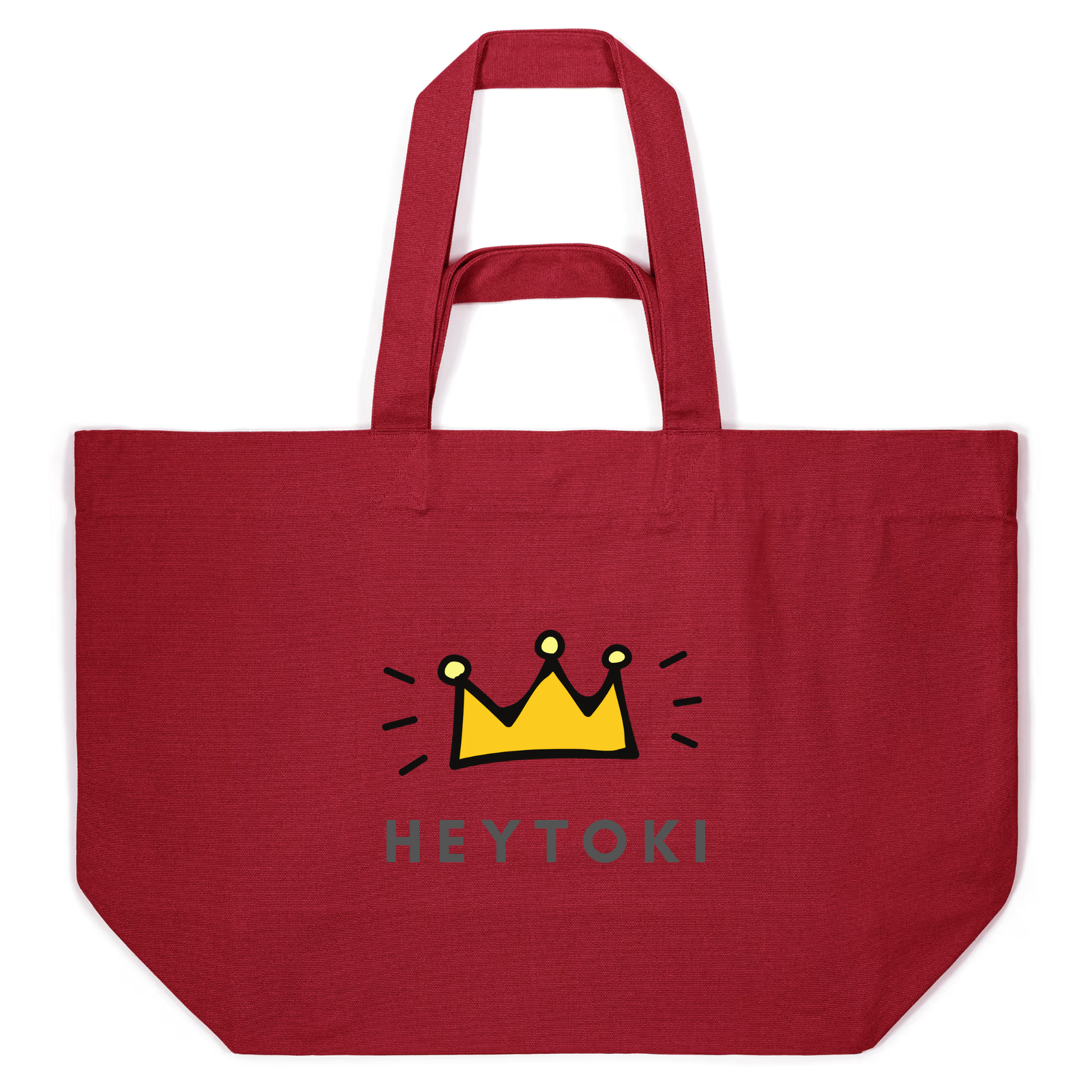 Heytoki Beachbag aus Bio-Baumwolle in Passionate Red