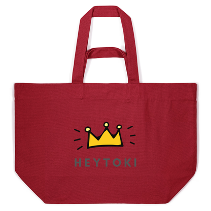 Heytoki Beachbag aus Bio-Baumwolle in Passionate Red