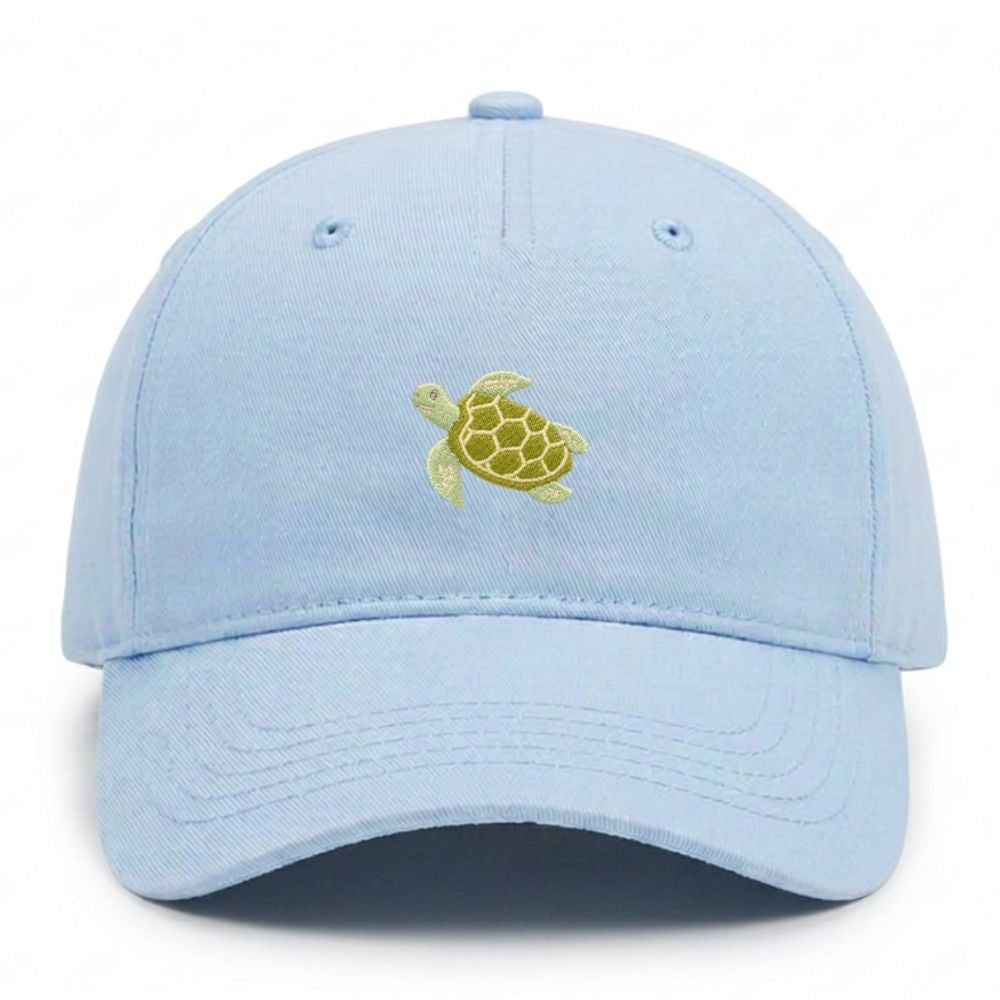 Kids Schildkröte Cap aus Bio-Baumwolle in Pastellblau von Heytoki