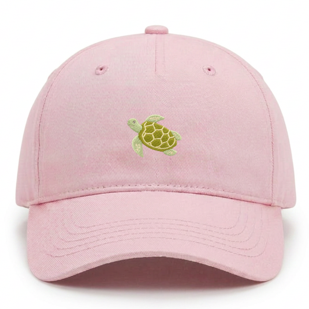 Kids Schildkröte Cap aus Bio-Baumwolle in powder pink von Heytoki