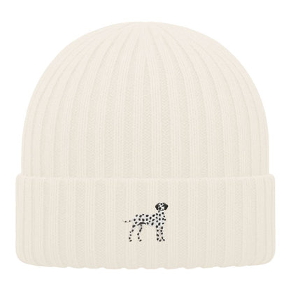 Kids Dalmatiner Beanie aus Bio-Baumwolle in Beige von Heytoki