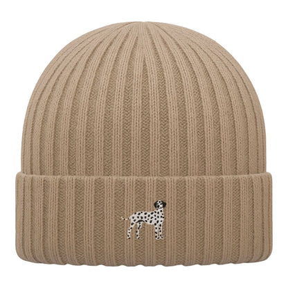 Kids Dalmatiner Beanie aus Bio-Baumwolle in Biskuit von Heytoki