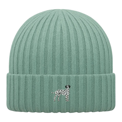 Kids Dalmatiner Beanie aus Bio-Baumwolle in Salbeigrün von Heytoki