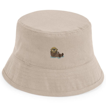Kids Fischerhut Otter aus Bio-Baumwolle in Sandbeige von Heytoki
