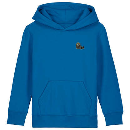 Otter Kids Hoodie aus Bio-Baumwolle in Königsblau von Heytoki