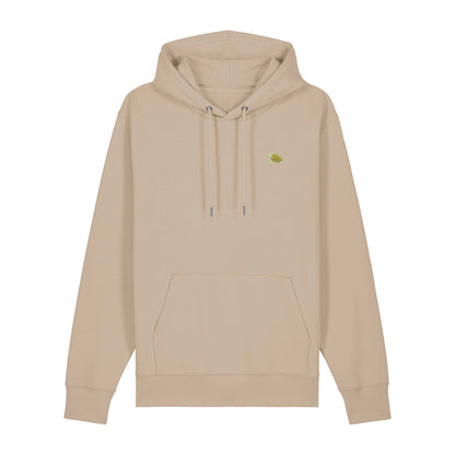 Schildkröte Hoodie aus Bio-Baumwolle in Sandbeige von Heytoki