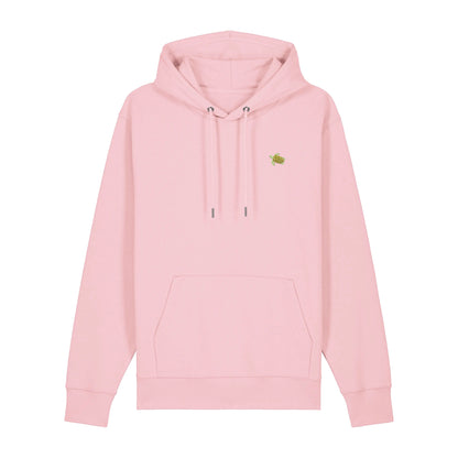 Schildkröte Hoodie aus Bio-Baumwolle in Hellrosa von Heytoki