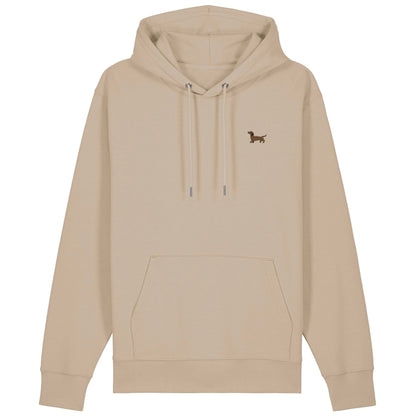 Dackel Hoodie aus Bio-Baumwolle in Sandbeige von Heytoki