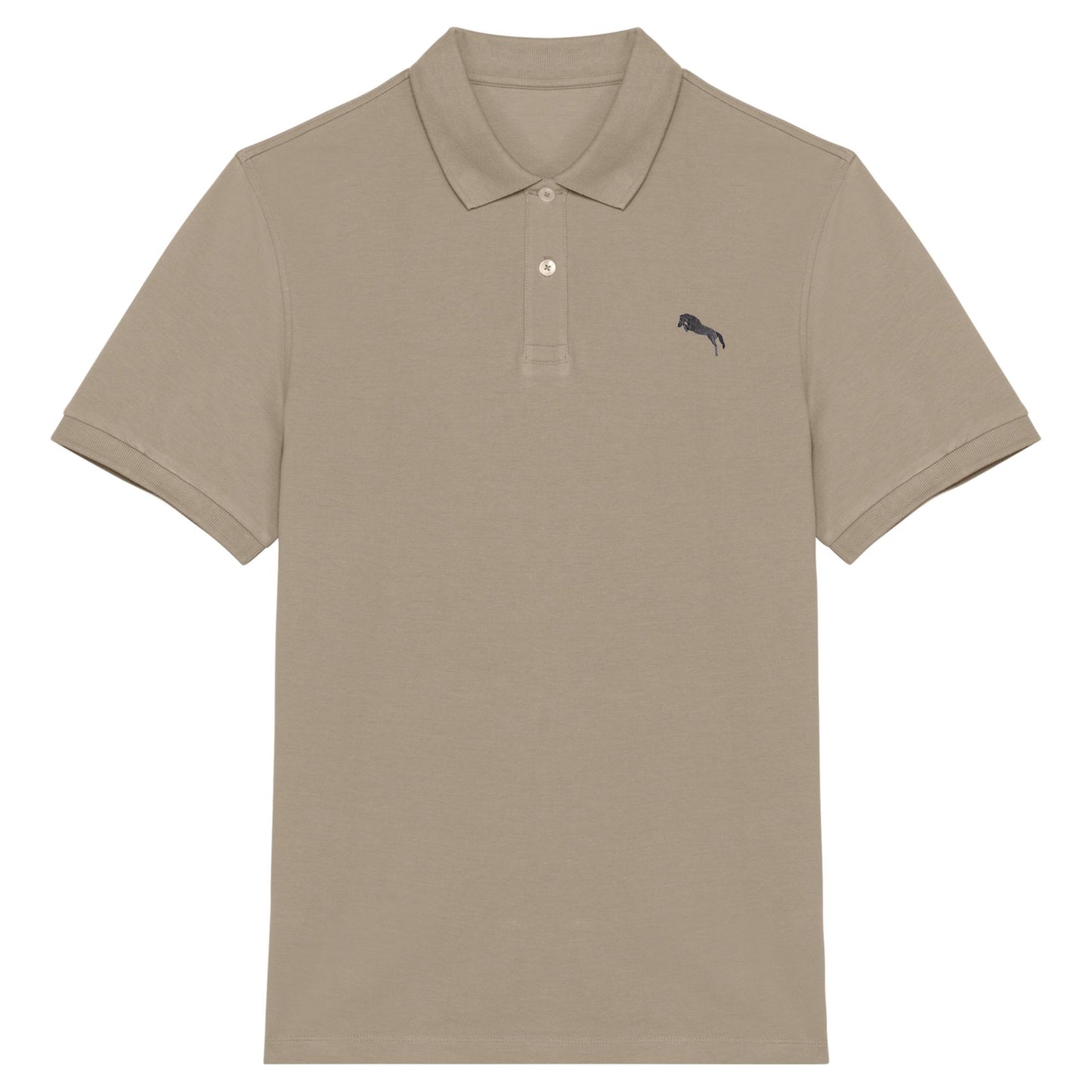 Pferde Polo-Shirt Herren Sand