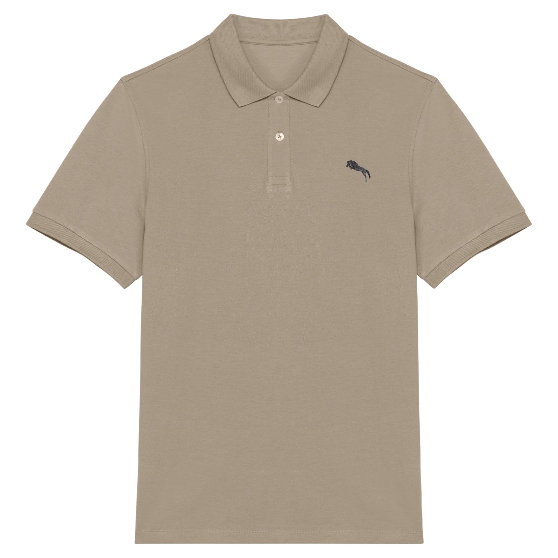 Pferde Polo-Shirt Herren Sand