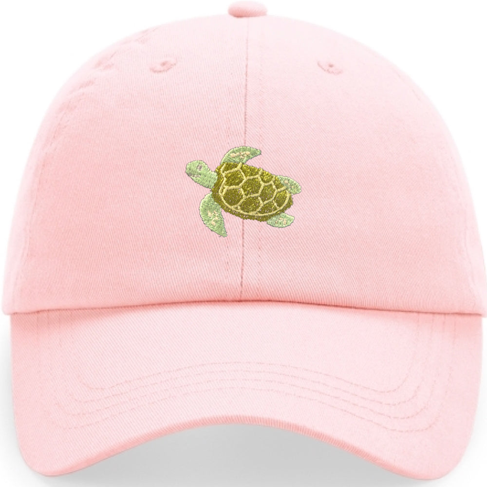 Schildkröte Cap aus Bio-Baumwolle in Puderrosa von Heytoki