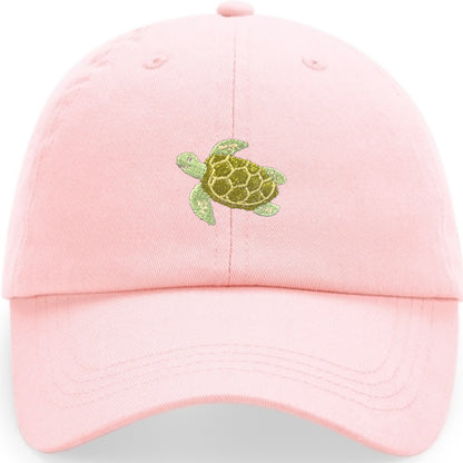Schildkröte Cap aus Bio-Baumwolle in Puderrosa von Heytoki