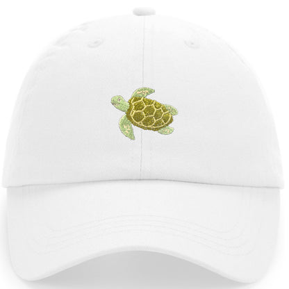 Schildkröte Cap aus Bio-Baumwolle in Weiß von Heytoki
