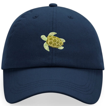 Schildkröte Cap aus Bio-Baumwolle in Dunkelblau von Heytoki