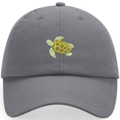 Schildkröte Cap aus Bio-Baumwolle in Graphitgrau von Heytoki
