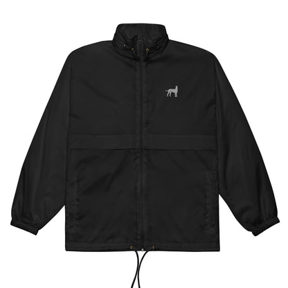 Dalmatiner Unisex-Windbreaker in Schwarz von Heytoki