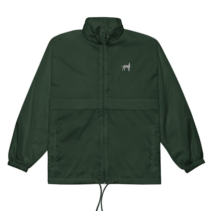 Dalmatiner Unisex-Windbreaker in Waldgrün von Heytoki