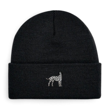Dalmatiner Beanie in braune Punkte von Heytoki