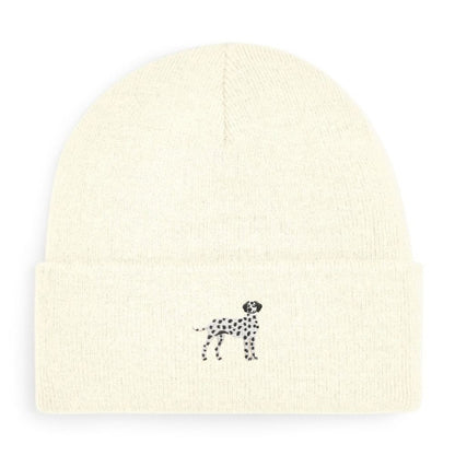 Dalmatiner Beanie in braune Punkte von Heytoki