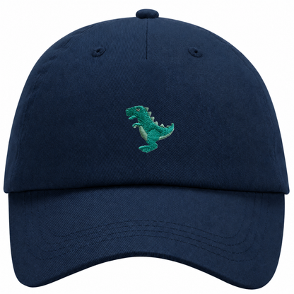 Kids Dino T-rex Cap aus Bio-Baumwolle in navy blau von Heytoki