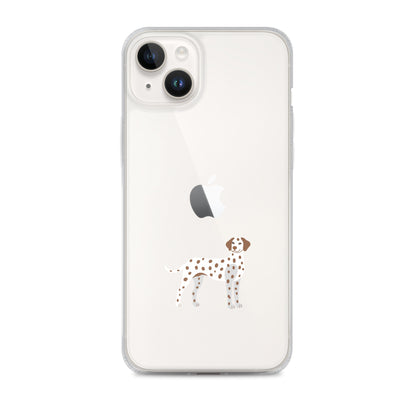Dalmatiner iPhone-Hülle - mit braunen Punkten 🐾 in iPhone 14 Plus von Heytoki