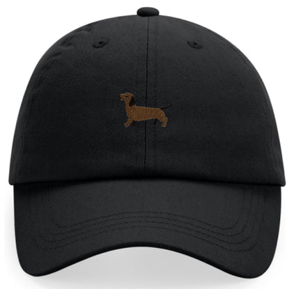 Dackel Cap aus Bio-Baumwolle in Schwarz von Heytoki