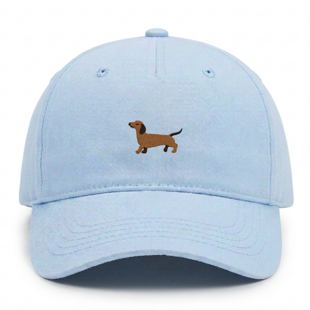 Kids Dackel Cap aus Bio-Baumwolle in Pastellblau von Heytoki