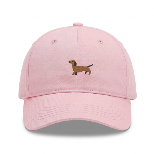Kids Dackel Cap aus Bio-Baumwolle in Pastelrosa von Heytoki